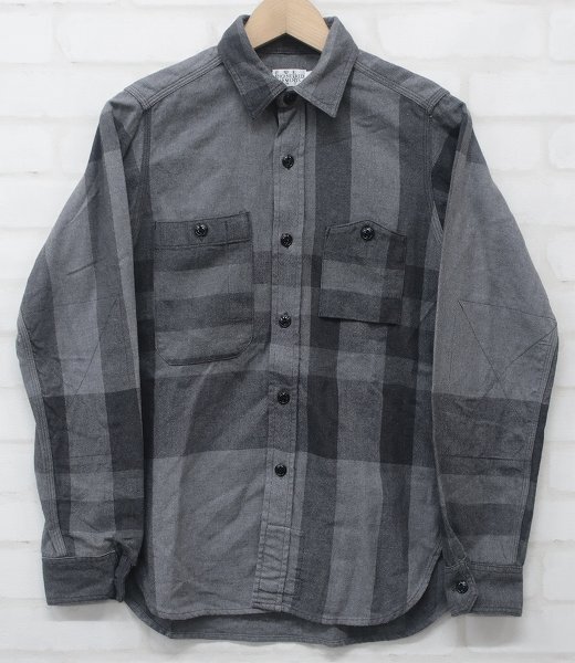 6T2344#FWK ENGINEERED GARMENTS WORK SHIRT BIG PLAID SIZE0 engineered garments длинный рукав проверка рубашка work shirt женский 