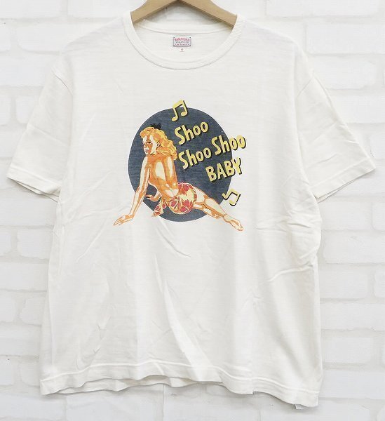 6T6019【クリックポスト対応】リアルマッコイズ AMERICAN ATHLETIC CO SHOO SHOO BABY バーガスガール 半袖Tシャツ MV15002 THE REAL McCOY_画像1