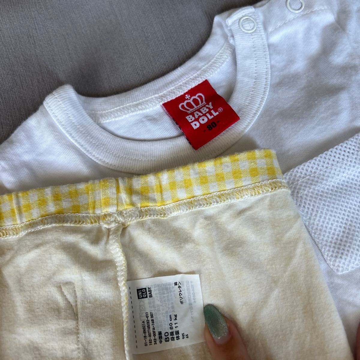 BABYDOLL UNIQLO 男の子 半袖 上下セット 半袖Tシャツ Tシャツ 80cm ベビー 着替え まとめ売り