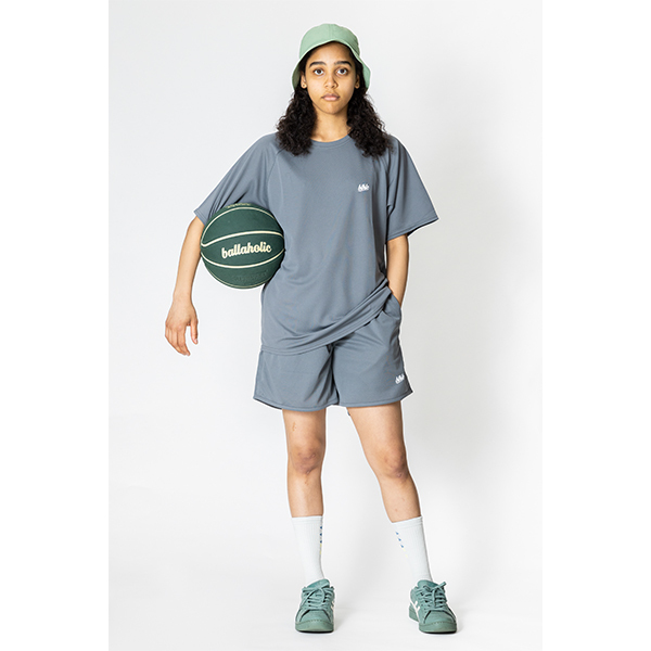 ballaholic/ボーラホリック blhlc Cool Tee charcoal gray/white ballaholic/ボーラホリック blhlc Cool Tee charcoal gray/white