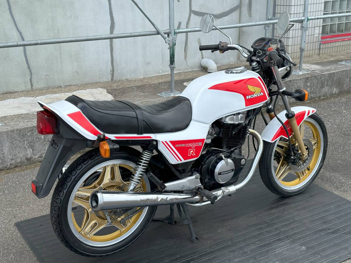 超極上CB400N バブ!! 大人気Rカラー!! 状態最高!! ホンダ HONDA エンジン実働 動画あり 旧車絶版車 CB250N CB250T CB400T スーパーホーク_画像7