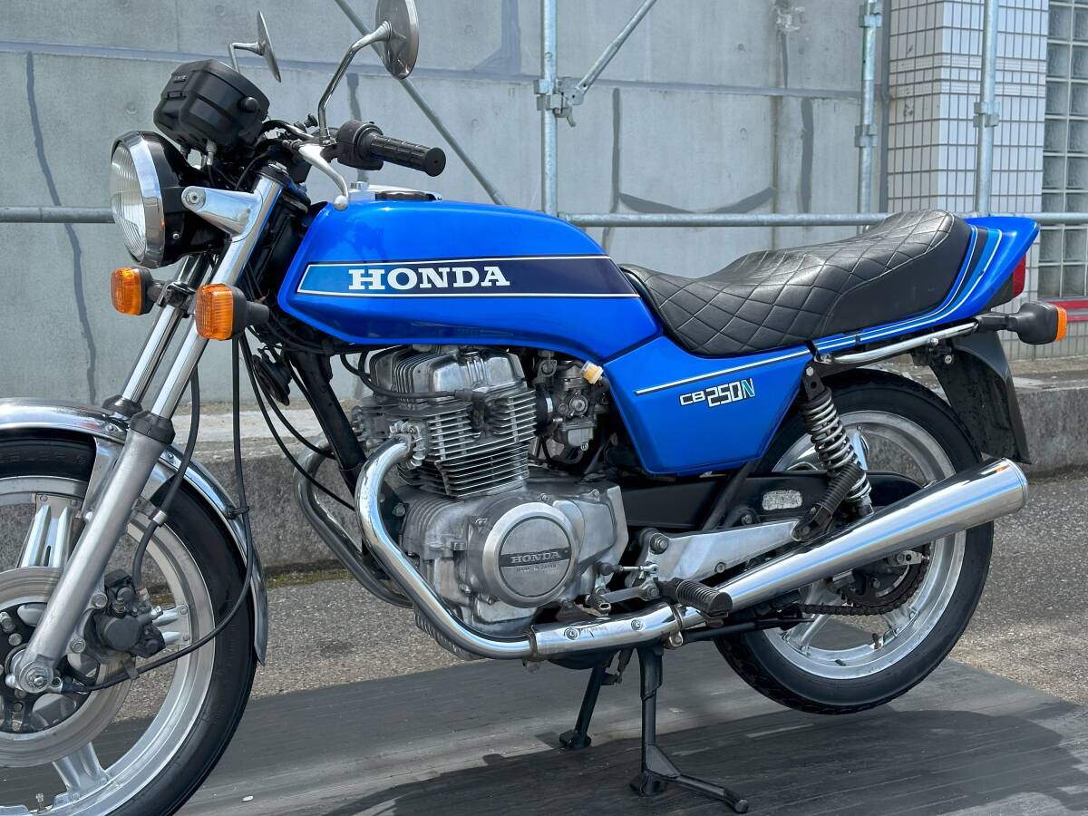 超極上CB250N バブ!! 状態最高!! 純正カラー!! ホンダ HONDA エンジン実働 動画あり 旧車絶版車 CB400N CB250T CB400T スーパーホーク HAWK_画像5