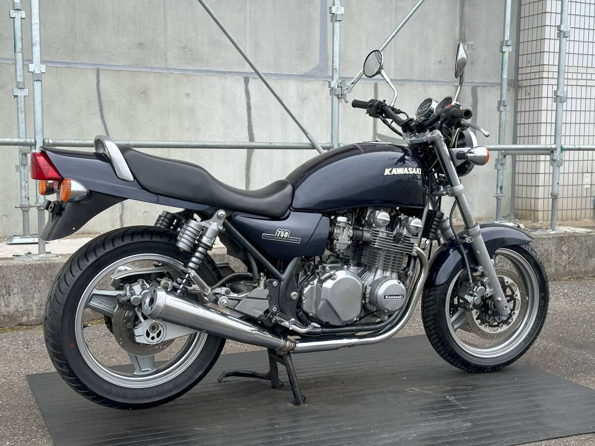 超極上ゼファー750 純正カラー!! エンジン絶好調!! KAWASAKI カワサキ エンジン実働 動画あり 旧車絶版車 ゼファー400 ZEPHYR_画像3