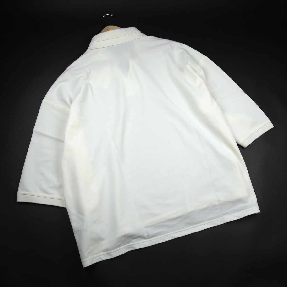 新品■タケオキクチ/オーバーサイズWカラーポロシャツ405/002白/【L】_画像8