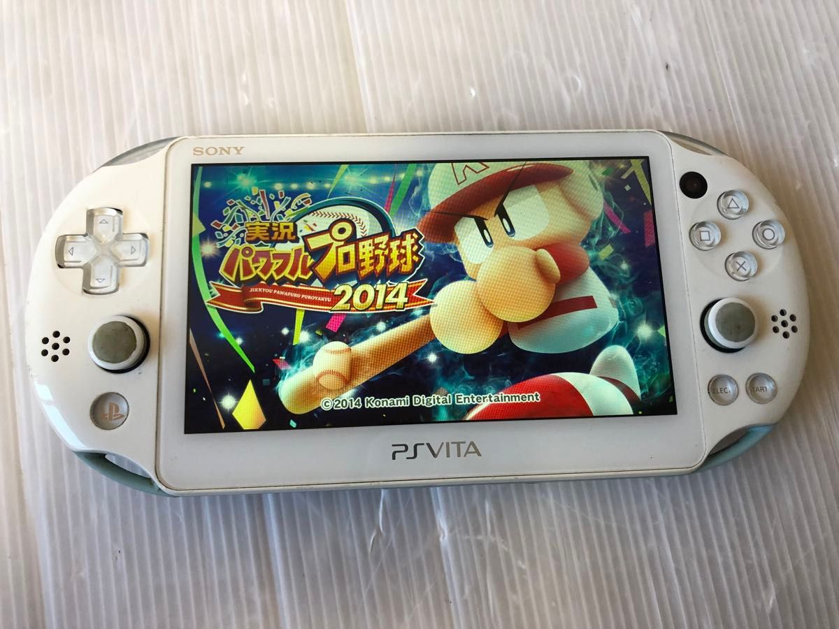 動作確認済み　SONY Play Station Vita Wi-fiモデル ライトブルー ホワイト PCH-2000 本体のみ