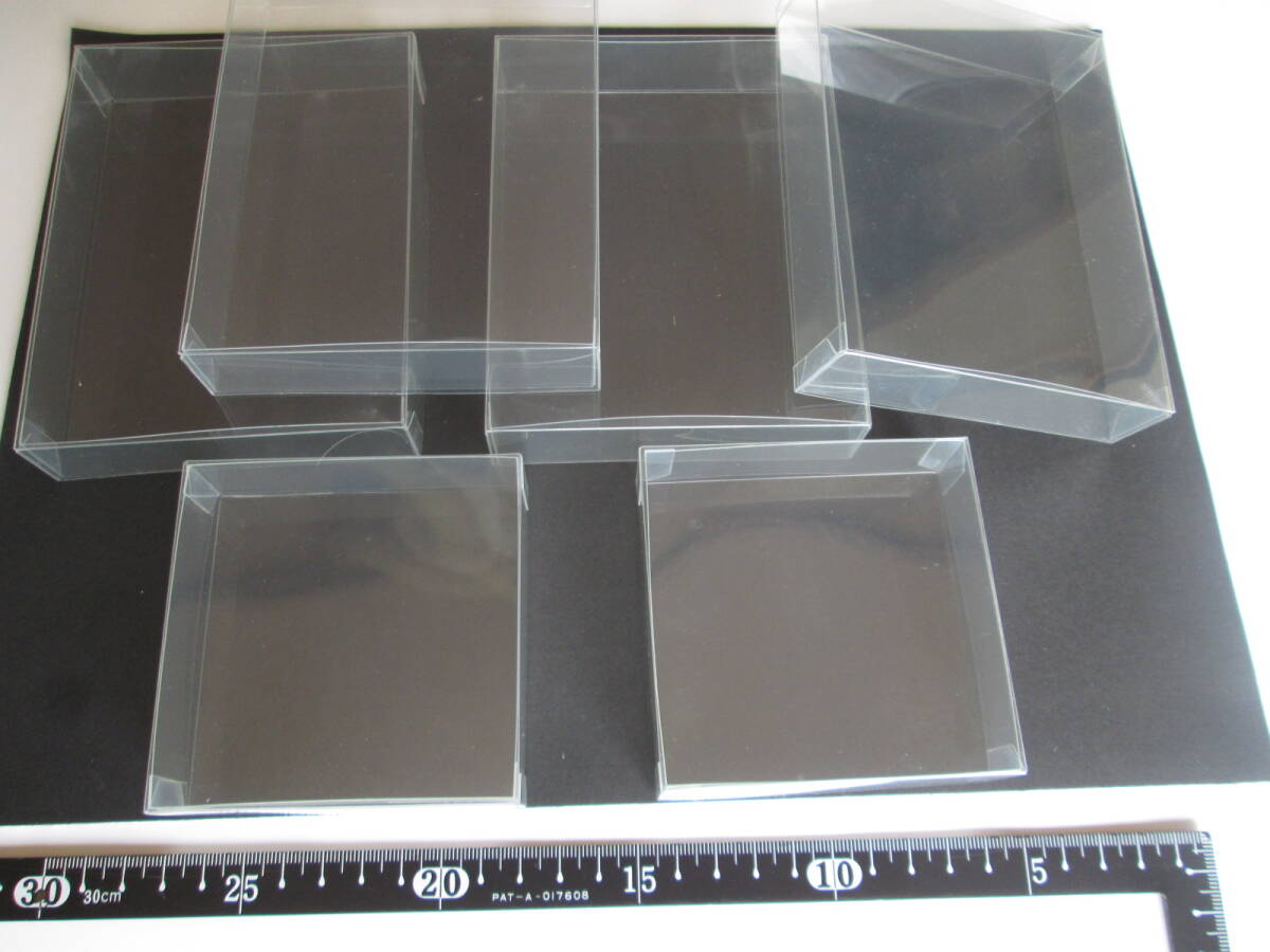 クリスタルボックス かぶせ式　長方形4個＋正方形２個_画像1