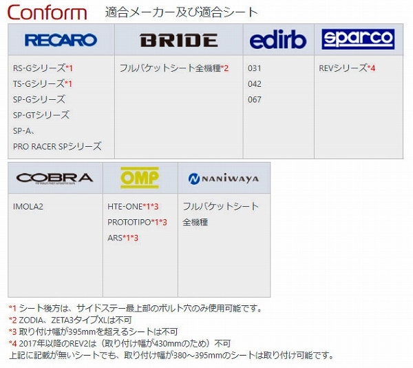 エヌスポーツ/N SPORT シートレール トヨタ 86 ZN6 SSD-V(横どめスーパーダウンヴァーチカル) 左座席用 DTA1010SSDVL_画像4