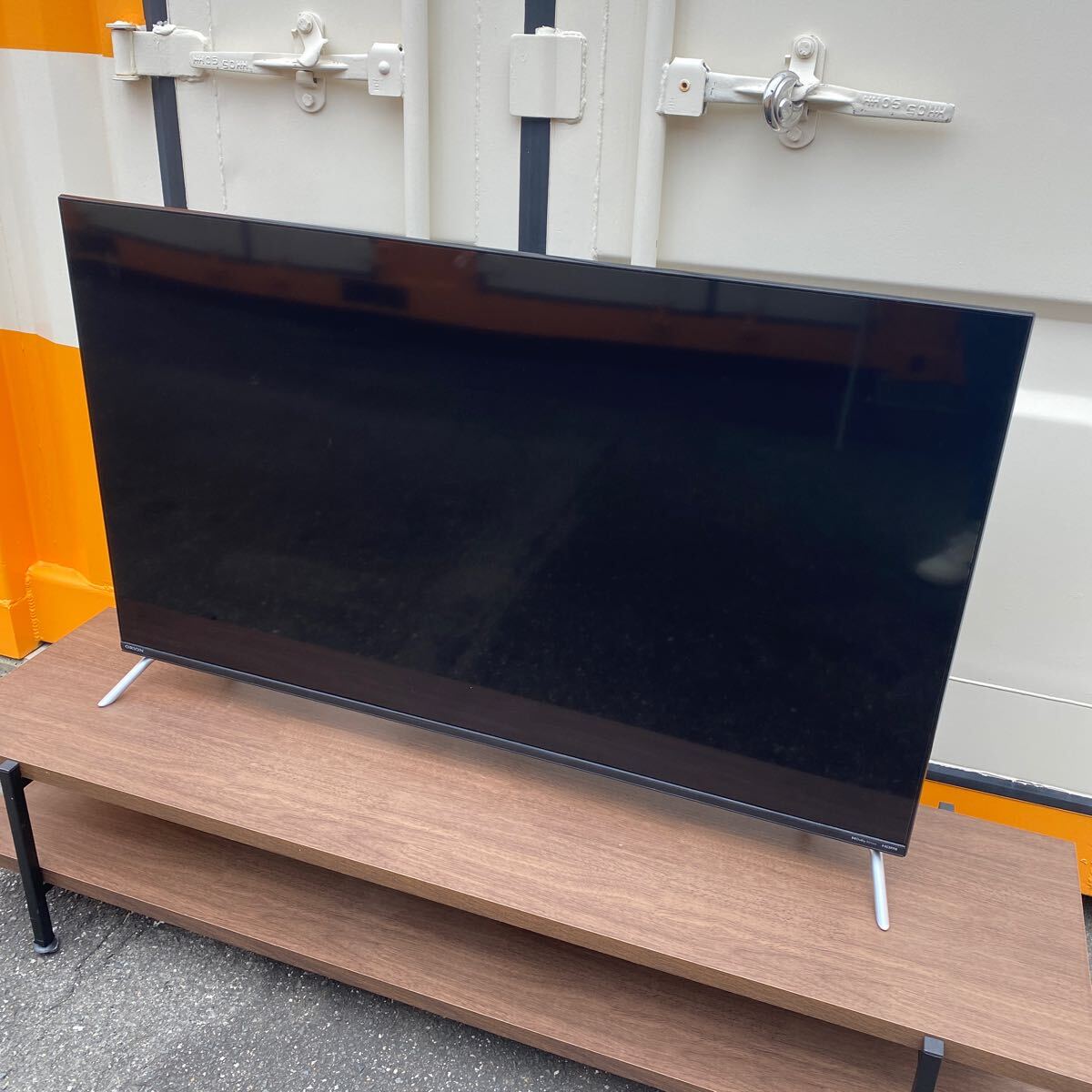 大阪市引取限定　2022年製　ORION 50型　チューナーレススマートテレビ　スマートテレビ　AEUD-50D リモコン　ケーブル付　中古/美品_画像1