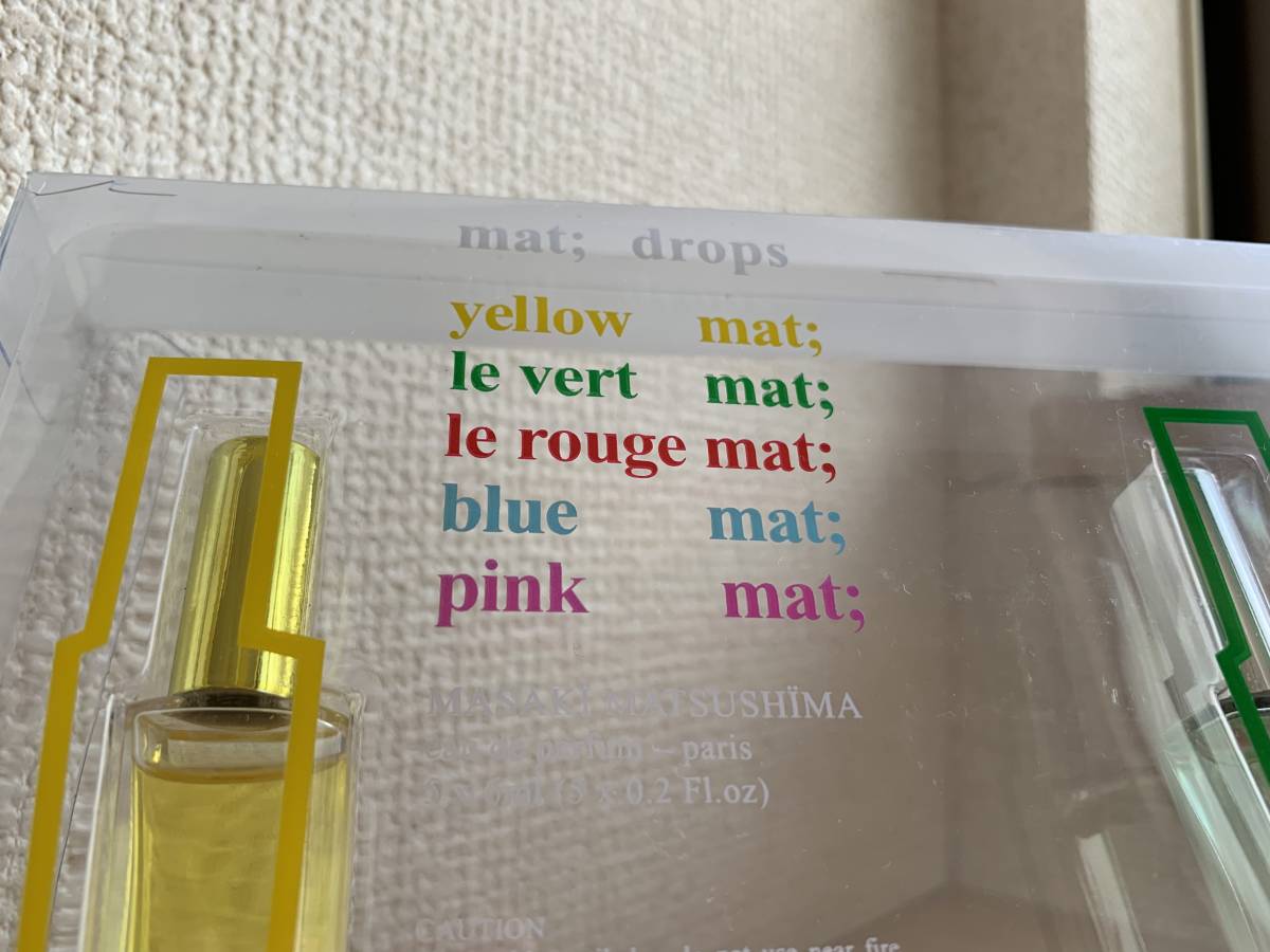 MASAKI MATSUSHIMA Masaki Matsushima MAT DROPS mat Drop s Mini perfume 5 point set unopened postage included 
