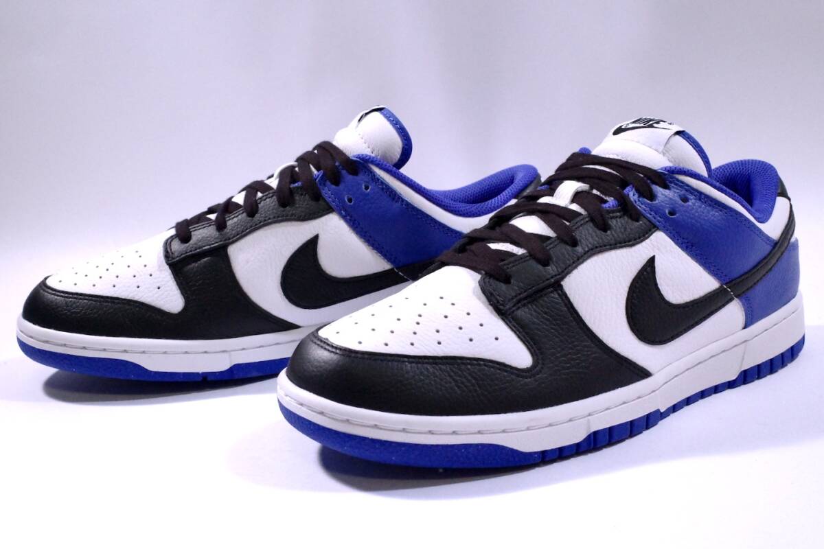 本物/2022年 NIKE DUNK LOW BY YOU超希少Fragment/AIR JORDAN1つま黒カラー 白黒青 US9.5/27.5cm 1度使用のみ/極美品 retro og 藤原ヒロシの画像1