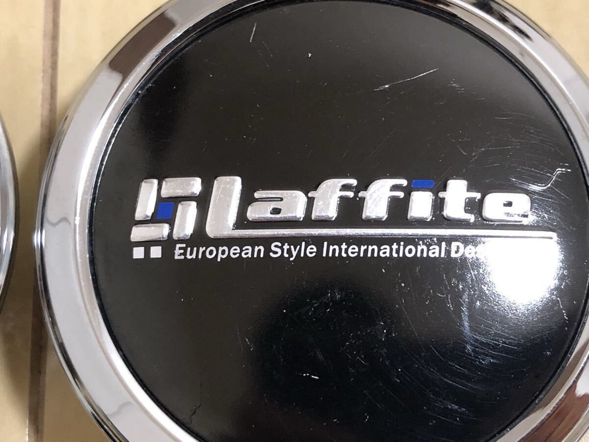 HOT STUFF ホットスタッフ Laffite ラフィット LW-04 センターキャップ 中古 4個 ブルー 4407K59_画像2