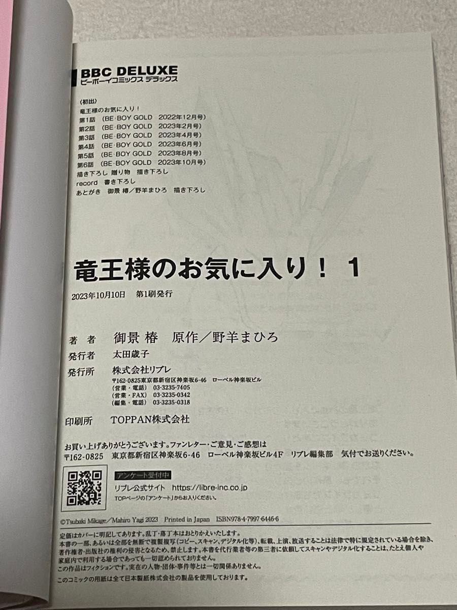 2冊セット　メあガネをかけるとBLが視えちゃうメガネくんの困惑する日常　著高峰 顕　竜王様のお気に入り！1 著御景椿/野羊まひろ