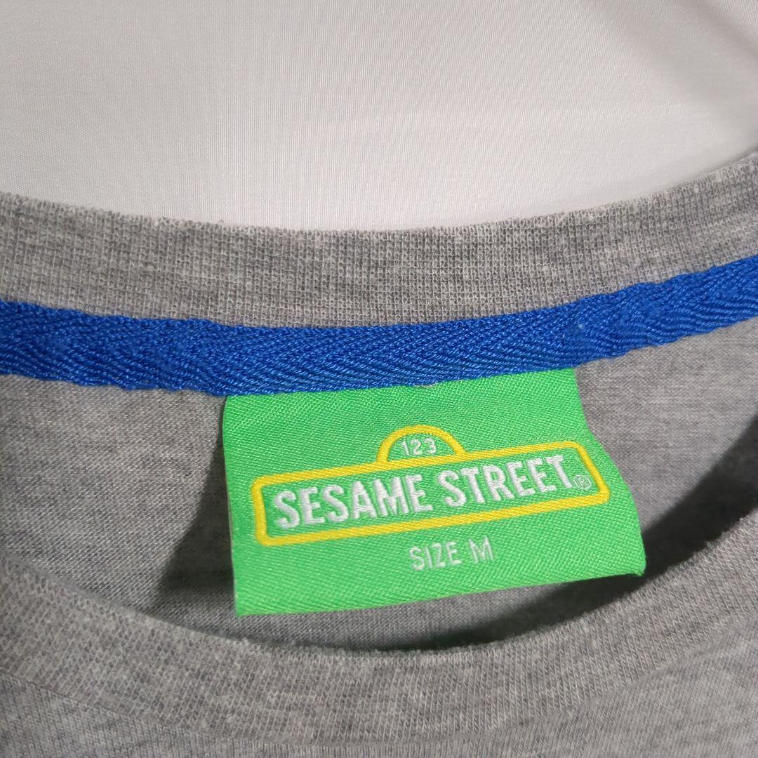 SESAME STREET クッキーモンスター　半袖TシャツグレーメンズM　19