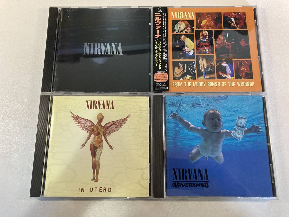 W8649 ニルヴァーナ 4枚セット｜Nirvana Nevermind In Utero From the Muddy Banks of the Wishkah_画像1