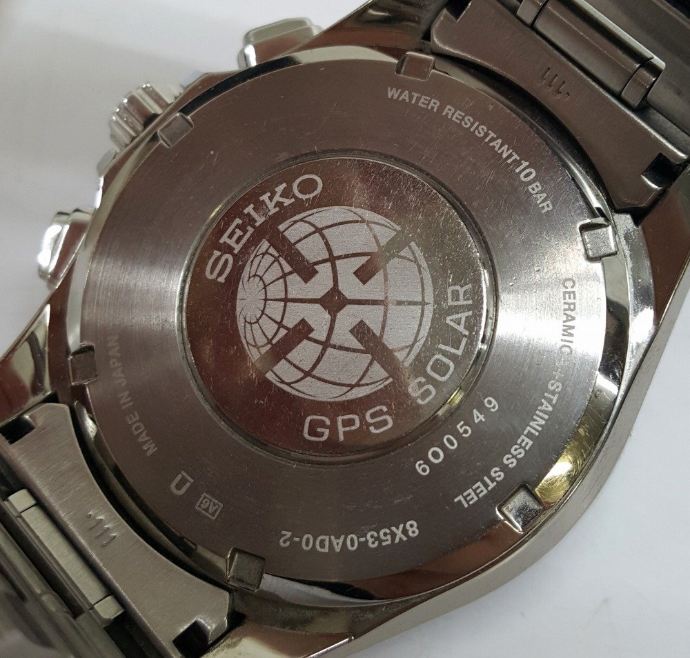 《現状品》セイコー SEIKO アストロン ASTRON GPS衛星電波ソーラー SBXB107 デュアルタイム 店頭/併売《服飾小物・60サイズ・福山店》K030_画像5