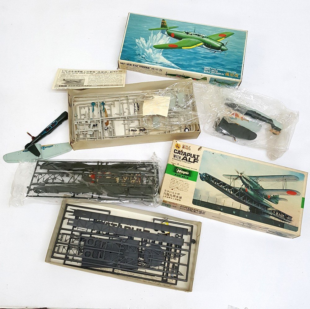 《ジャンク》戦闘機 プラモデル 大量 まとめ売り 零戦 震電 紫電 他《おもちゃ・大型160サイズ・福山店》O193_画像2