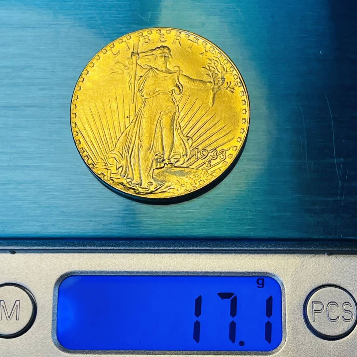 金貨 古銭 アメリカ 自由の女神 1933年 国会議事堂 トーチ オリーブ 太陽 ワシ コイン 硬貨 _画像6