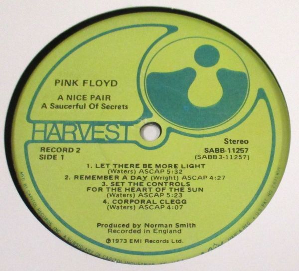 # Pink Floyd / A Nice Pair # USA 2LP Harvest SABB-11257 # MINT-_画像6
