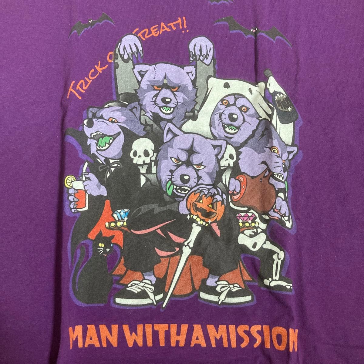 MAN WITH A MISSION 初期 赤坂BLITZ ハロウィン限定Tシャツ パープル サイズ M