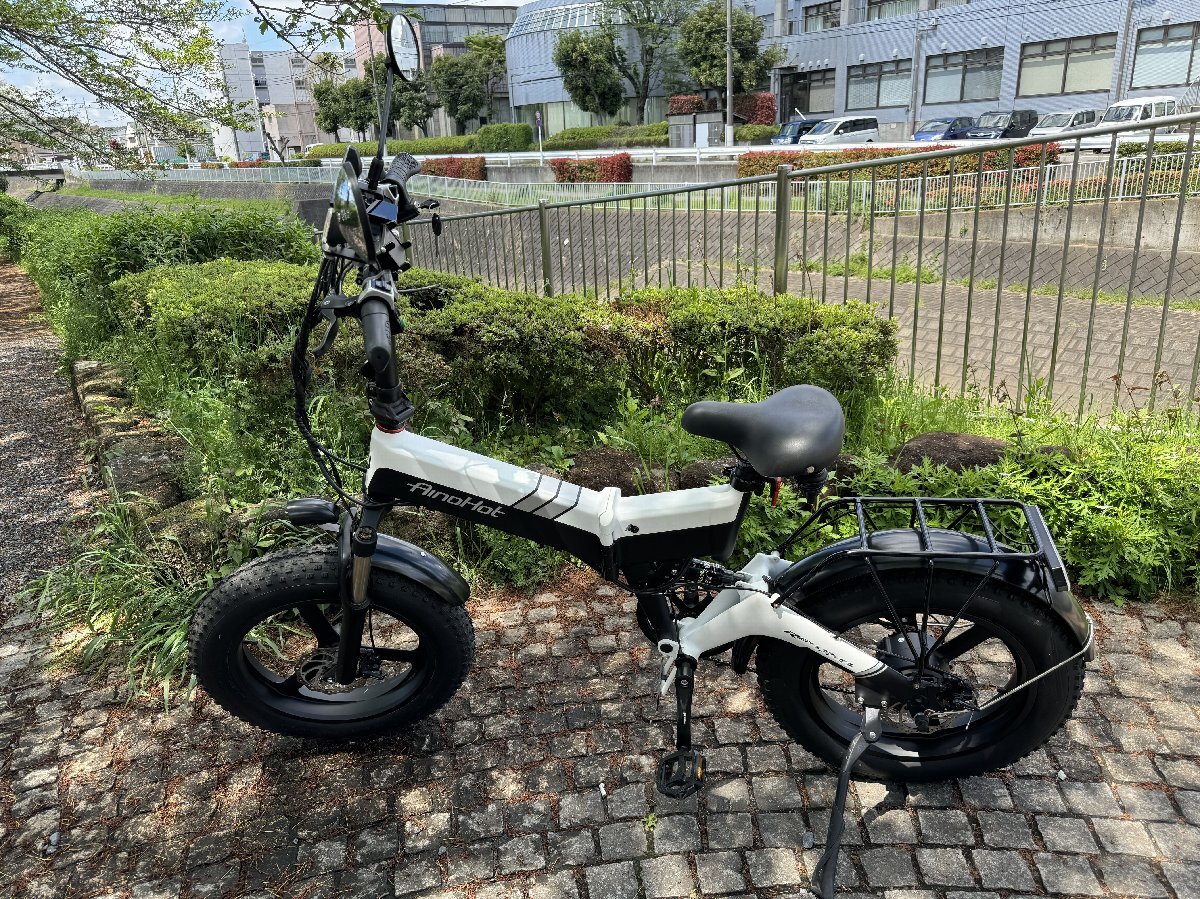 【AinoHot R6　電動モペット　低走行（総走行距離55km） 原付免許必須　ナンバー登録必須　厳守できる方のみ　簡単な走行確認済み　中古】_画像1