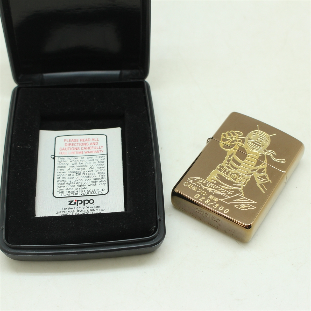 ★ ZIPPO ジッポ ジッポライター 仮面ライダーV3 石森プロ・東映 限定300個 オイルライター　_画像2