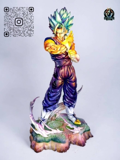 ドラゴンボール フィギュア一番くじ EXTREME SAIYAN ベジットエクストリームB賞 付け替え頭 リペイント 二次元彩色 _画像2