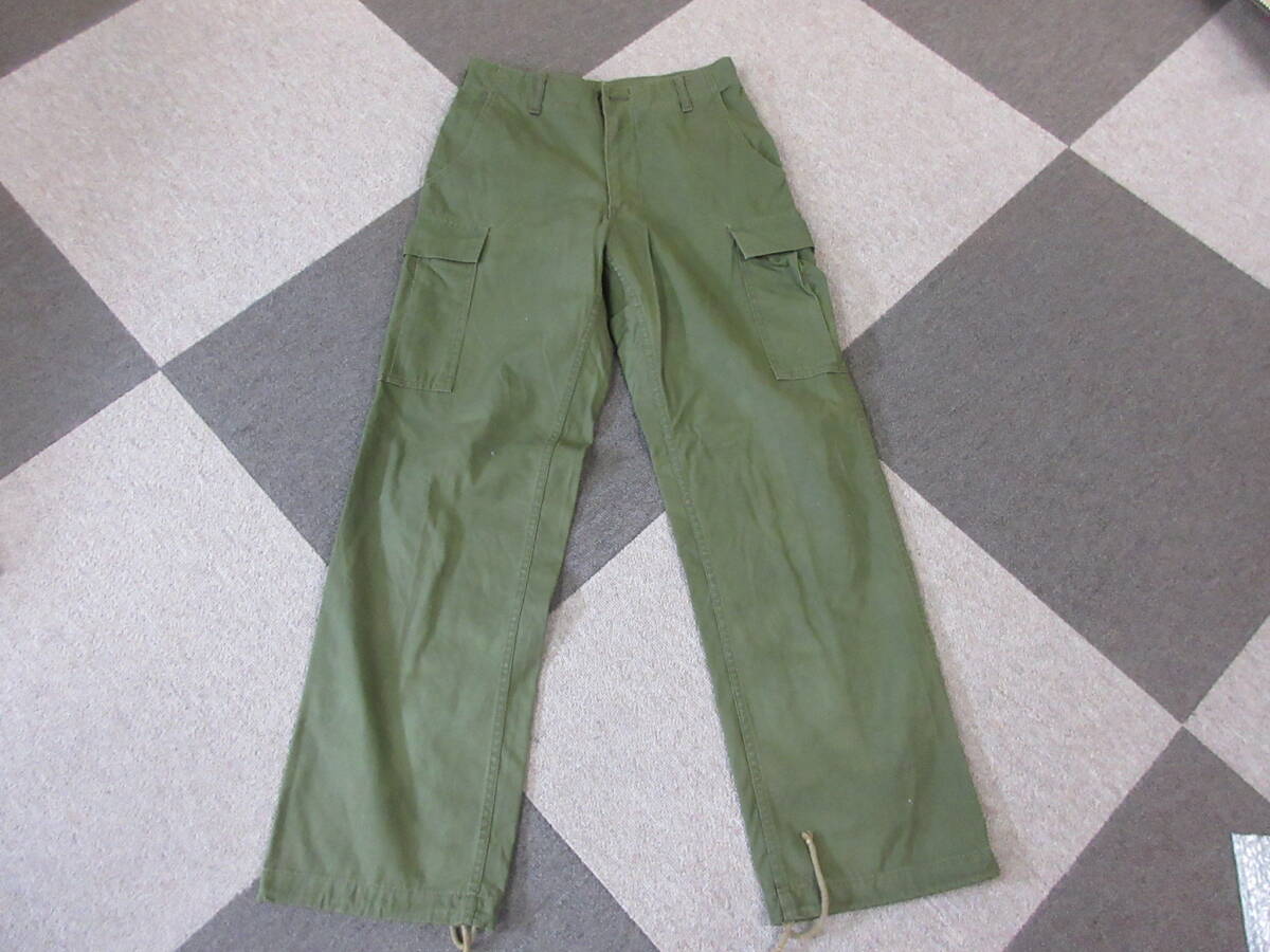 70s80s 42TALON カーゴパンツ S~ アーミー ミリタリー TROUSERS ヴィンテージ オールド オリーブグリーン 緑 M65_画像1