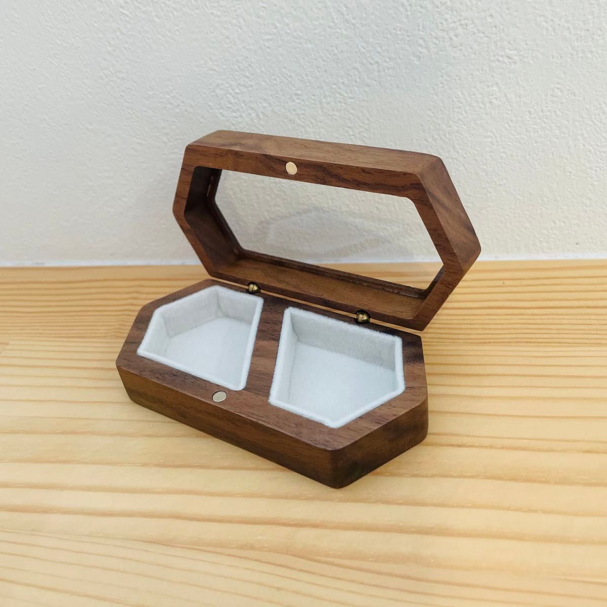 ジュエリーボックス 木製 リングケース 指輪 アクセサリーボックス 小物入れ 収納 アクセサリーケース プレゼント お洒落