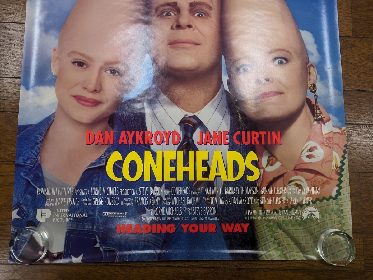 ○M325/US版1sh 映画ポスター/【CONEHEADS】(コーンヘッズ)監督 スティーブ・バロン　ORG/1円～_画像3