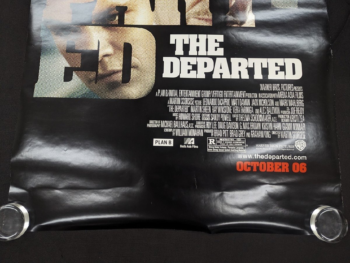 ○M341/US版1sh 両面印刷映画ポスター/【THE DEPARTED】(ディパーテッド)監督 マーティン・スコセッシ　ORG/DS/ADV　/1円～_画像3