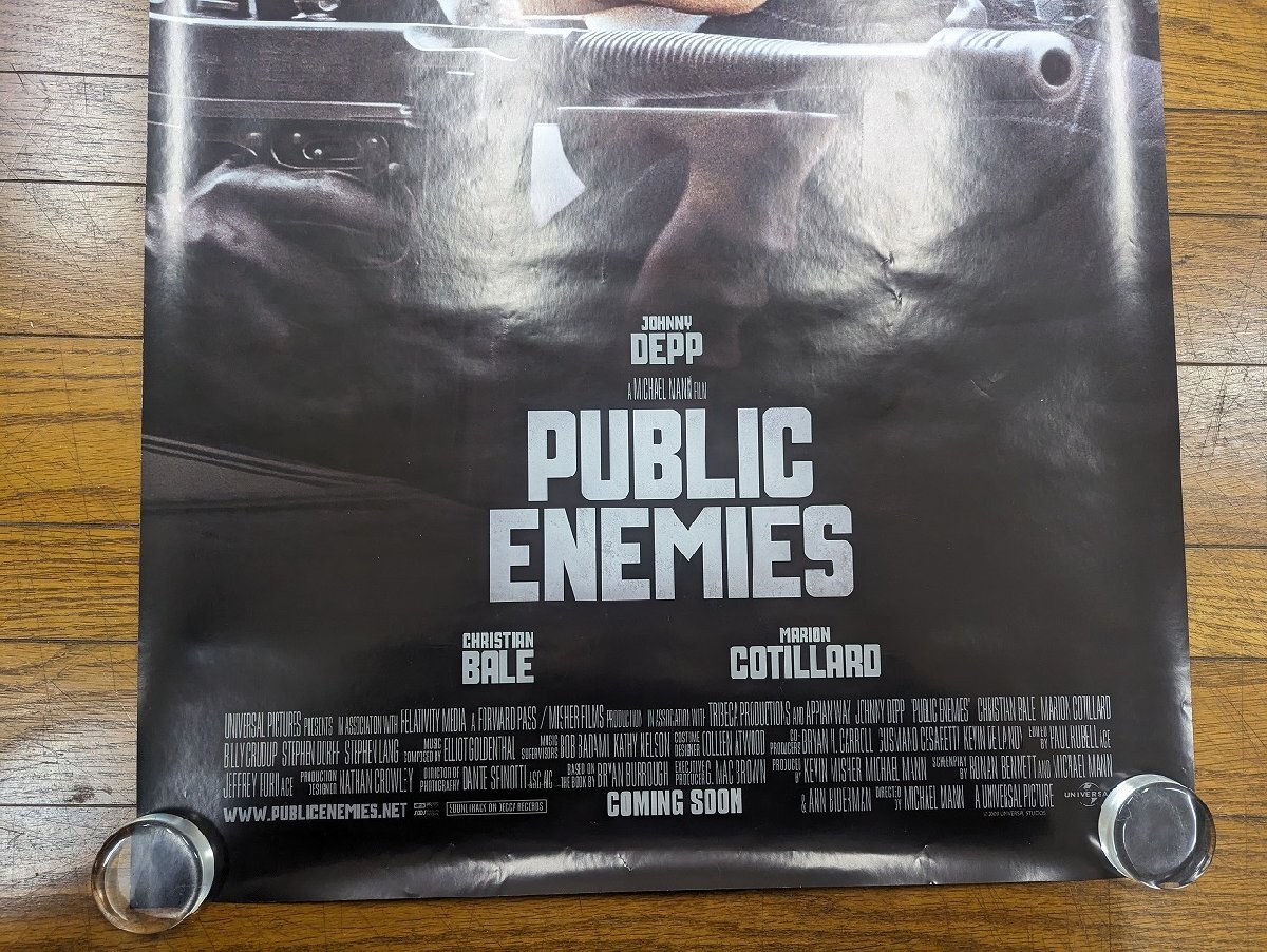 ○M321/US版1sh 両面印刷映画ポスター/【PUBLIC　ENEMIES】(パブリック・エネミーズ) 監督 マイケル・マン　ORG/ADV/DS/1円～_画像3