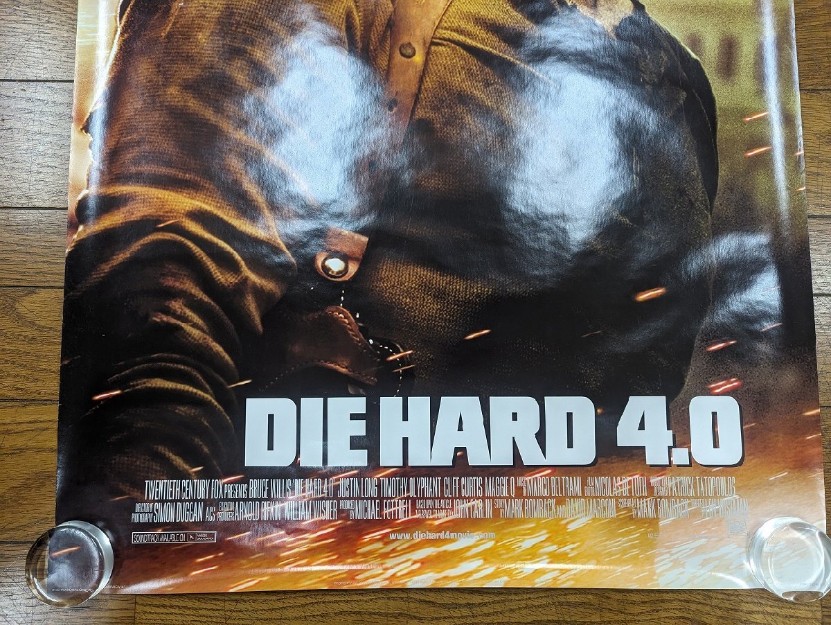 ○M327/US版1sh 両面印刷映画ポスター/【DIE HARD 4.0】(ダイ・ハード4.0) 監督 レン・ワイズマン　ORG/STYLE A/DS/teaser/1円～_画像3