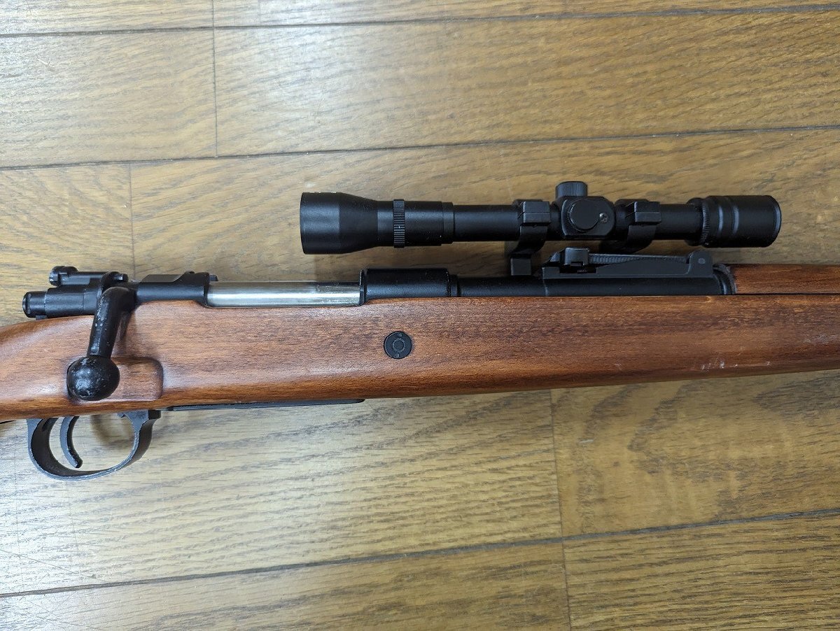 ※○M-076/タナカ　モーゼルkar98k　A.W.ナットストック ワトコ塗り アメリカンウォール エアコキ /1円～_画像6