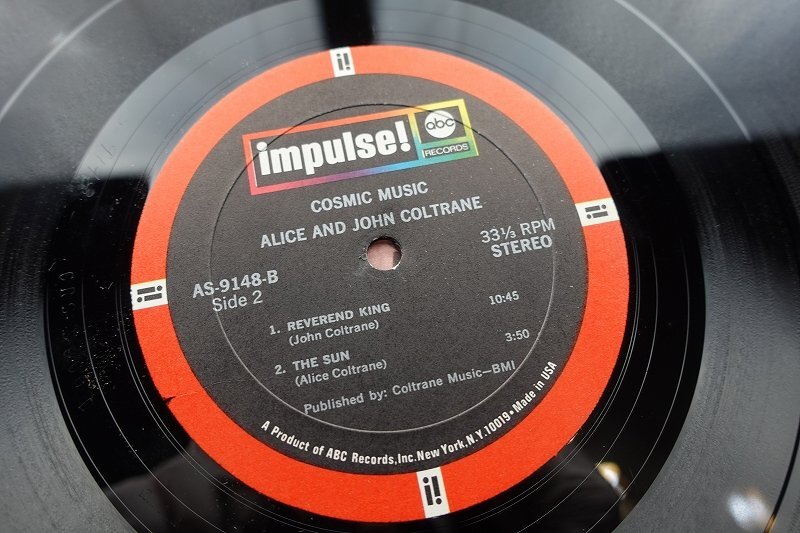 ※●KO137/Jazz LP/【US盤】John Coltrane(ジョン・コルトレーン)「Cosmic Music」LP（12インチ）/Impulse!(AS-9148)/ジャズ/_画像8