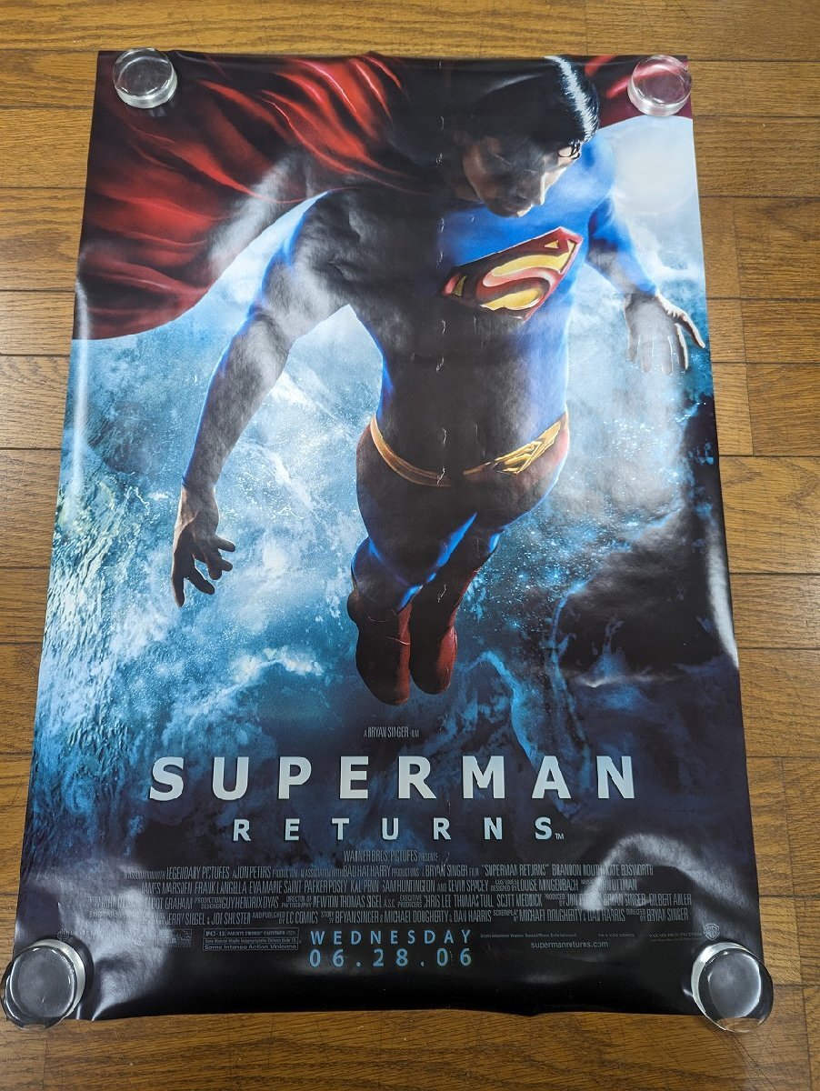 ○M324/US版1sh 両面印刷映画ポスター/【SUPERMAN RETURNS】(スーパーマン リターンズ)　ORG/Wednesday style/DS/ADV/1円～_画像1