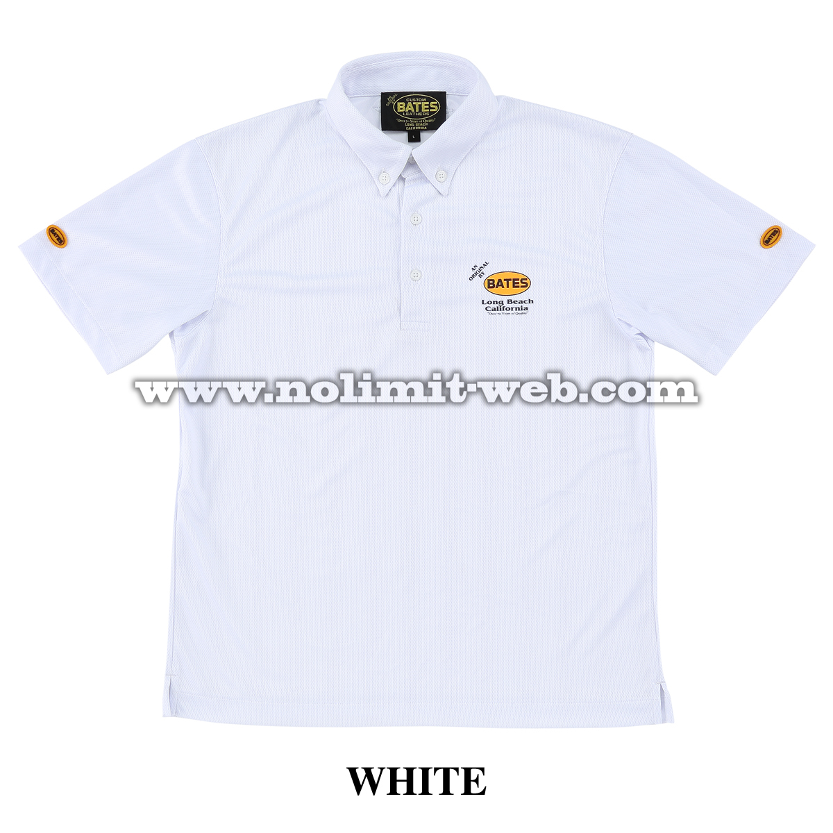 ベイツ BAT-P11M (ホワイト　Lサイズ) メンズ ポロシャツ BATES 吸湿速乾 Cool-Tex 　_画像1