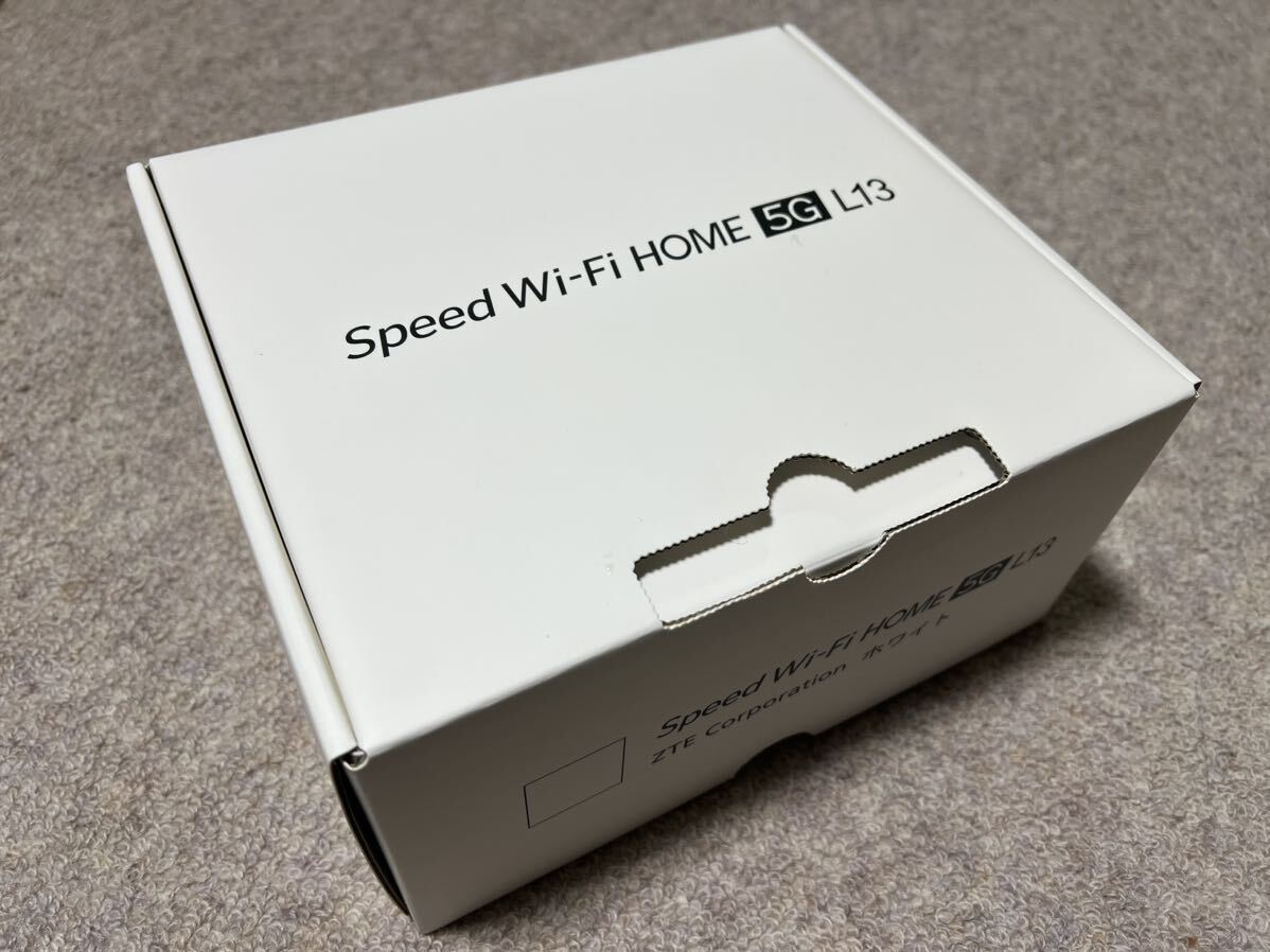 未使用 新品 ZTE ホームルーター Speed Wi-Fi HOME 5G L13 ホワイト ZTR02SWU 送料無料の画像4