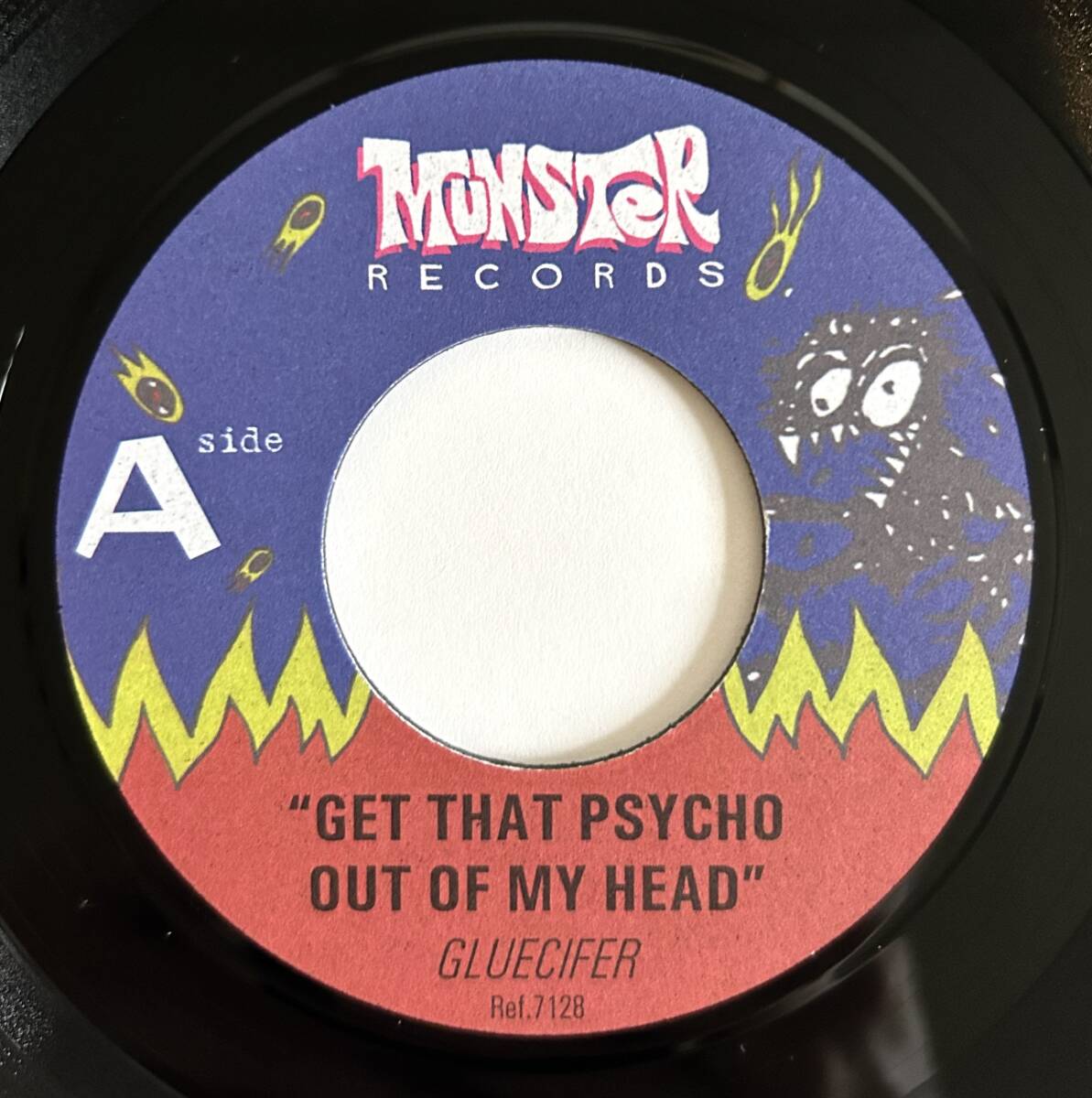 GLUECIFER / GET THAT PSYCHO OUT OF MY FACE b/w DRIFTING AWAY (STATUS QUO) 7inch レコード Munster Records 1999年の画像4