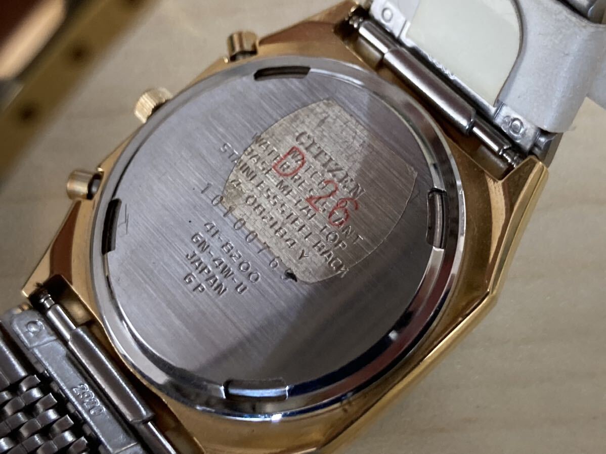 ⑤ シチズン デジアナ タグ付き デッドストック品 腕時計 CITIZEN デジタル ビンテージ アンティーク アナデジ の画像5