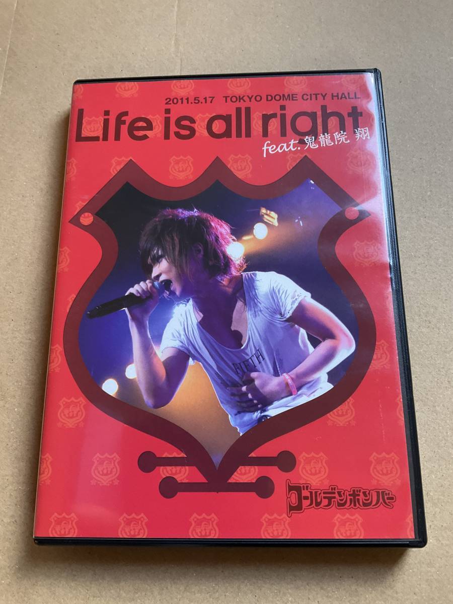  Golden Bomber DVD*Life is all right feat.. dragon . sho *TOKYO DOME CITY HALL 2011.5.17