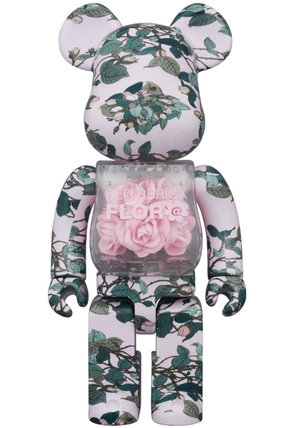 BE@BRICK FLOR@ PINK ROSE 400％ ベアブリック NAMES フローラ ピンクローズ 2G メディコムトイ MEDICOM TOY_画像1