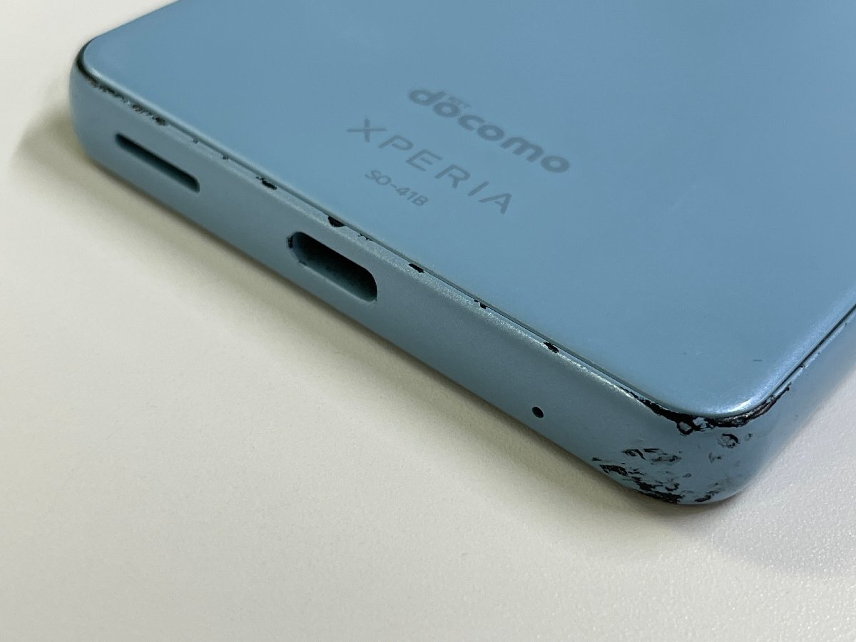 docomo SONY Xperia Ace II SO-41B ブルー SIMロック解除済 ジャンク_画像3