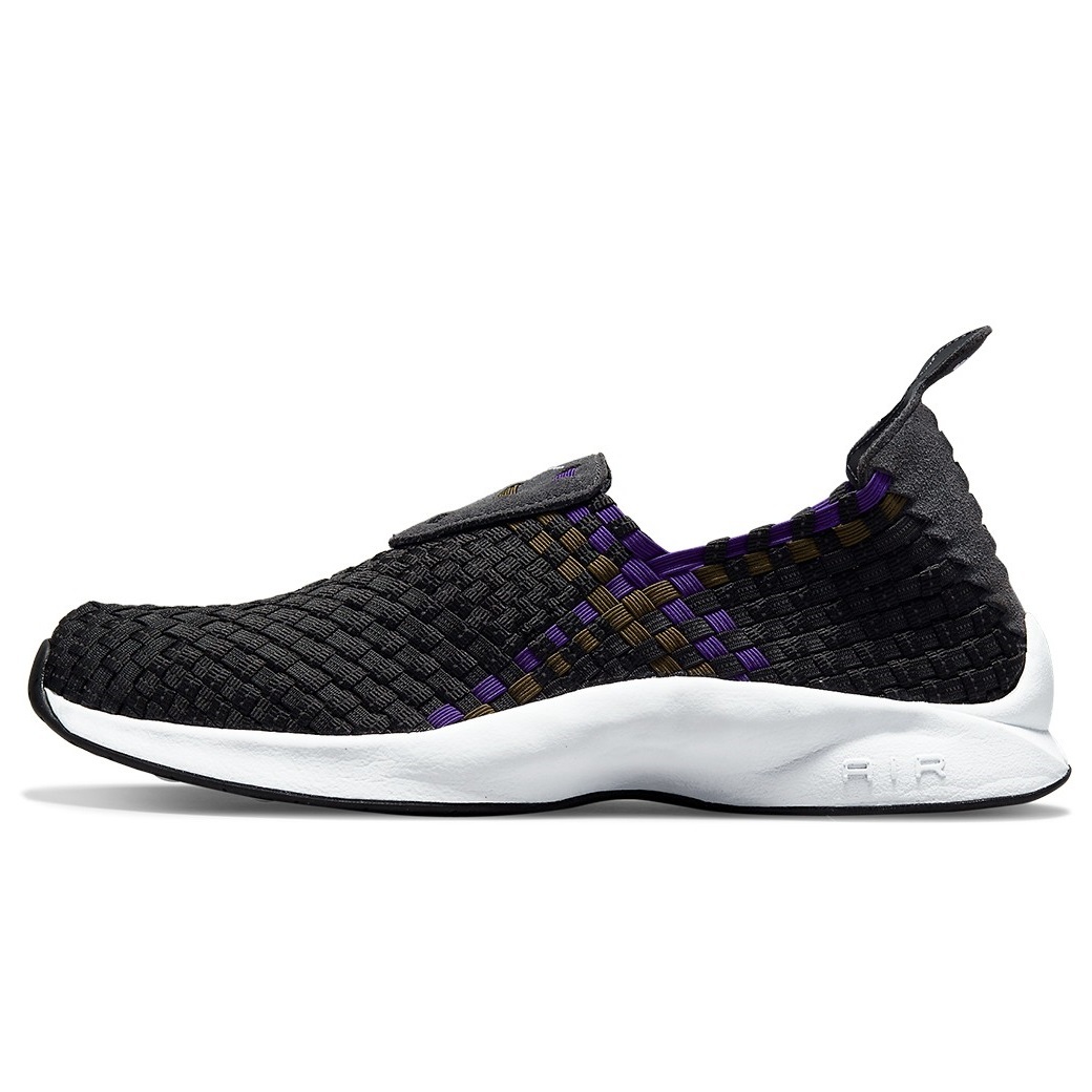 ☆NIKE AIR WOVEN 黒/紫/濃緑 28.0cm ナイキ エア ウーブン スリッポン DN1773-010_画像3