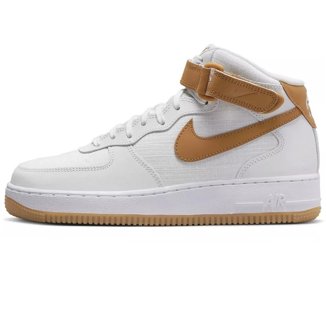 *NIKE WMNS AIR FORCE 1 MID \'07 white / light brown chewing gum sole 24.0cm Nike wi men's Air Force 1 mid 07 DD9625-102