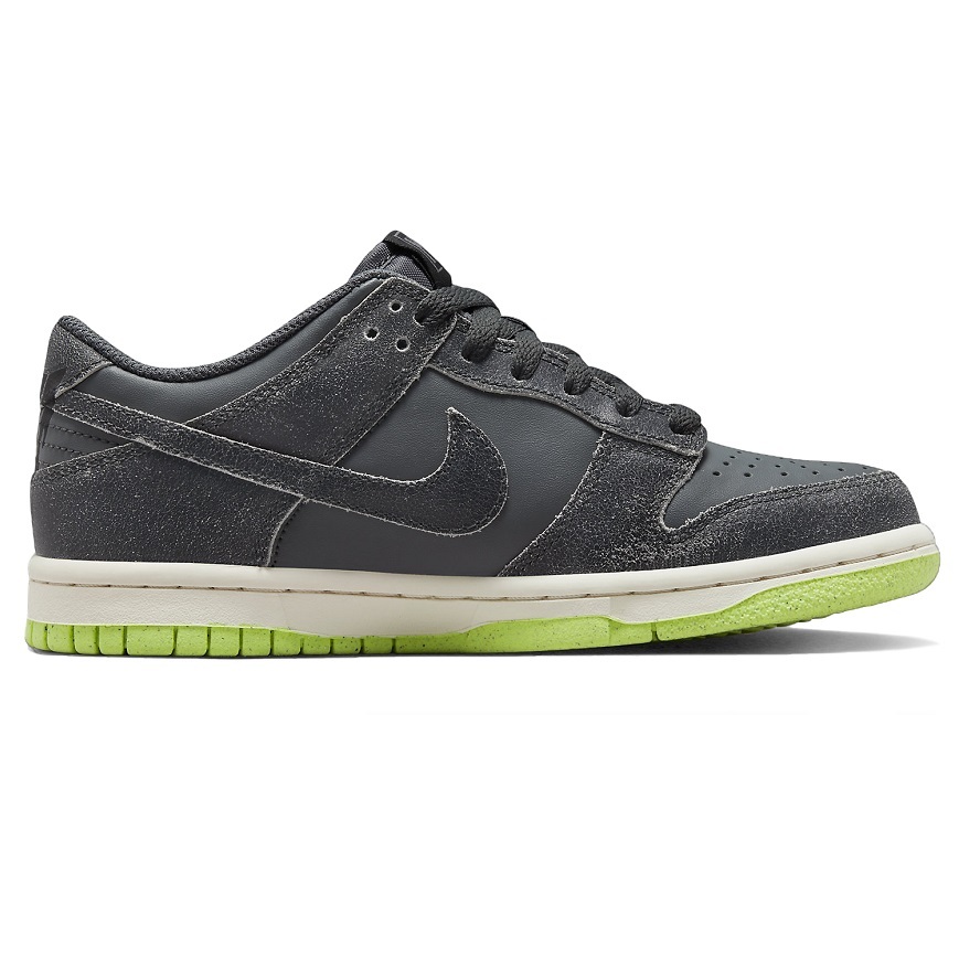 ☆NIKE DUNK LOW SE GS HALLOWEEN 濃灰/黄緑 23.5cm ナイキ ダンク ロー SE グレードスクール ハロウィン DQ6215-001_画像2