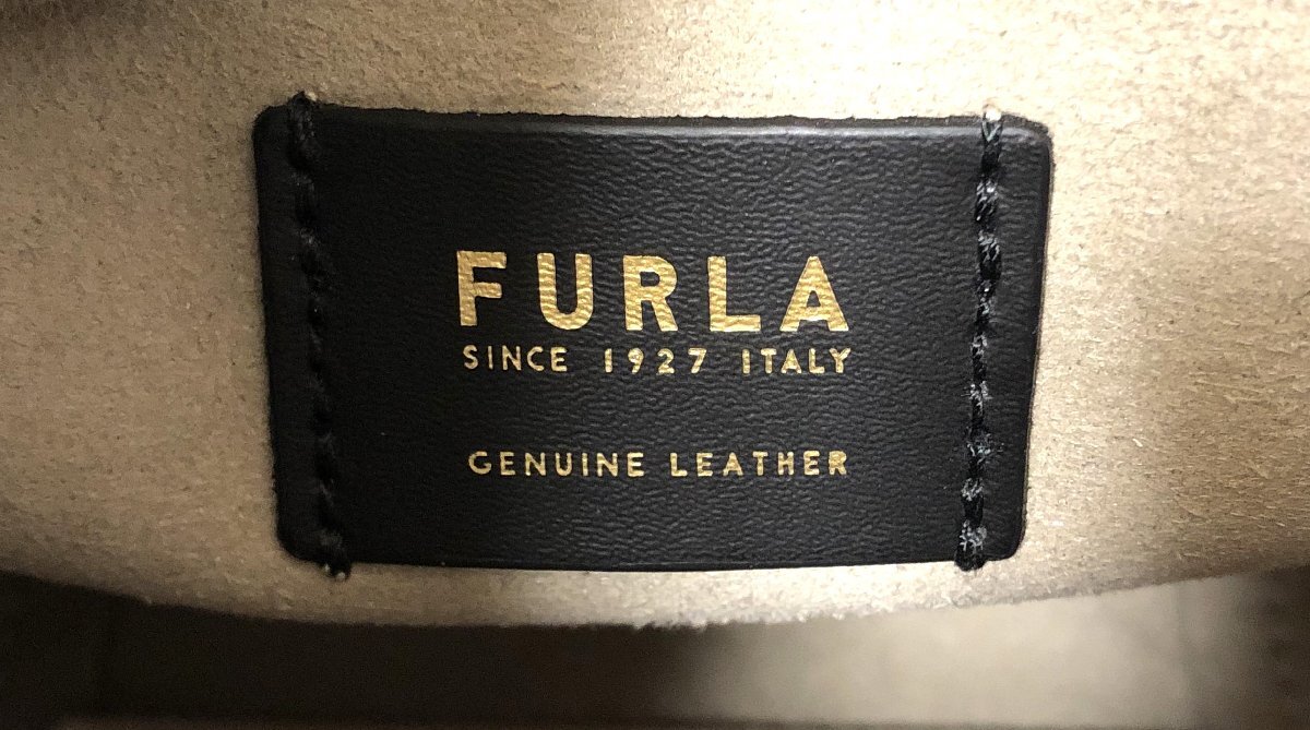 ★ FURLA フルラ スリーク レザー 2Way ハンドバック ショルダーバッグ クロスボディ 斜め掛け レディース ピンクベージュ系 中古★004126_画像8