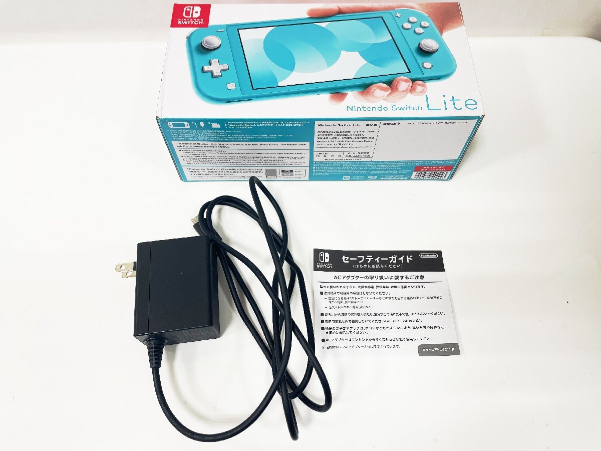 ★Nintendo Switch Lite ニンテンドースイッチ ライト ターコイズ HDH-001 スイッチライト HDH-S-BAZAA 中古★004065の画像10