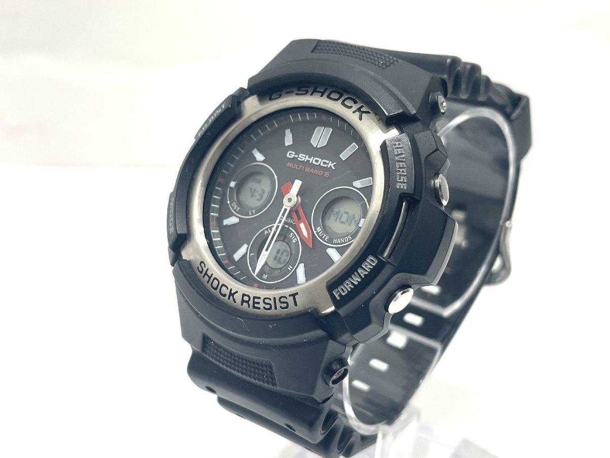 ★CASIO カシオ G-SHOCK G-ショック AWG-M100-1AER ソーラー電波時計 タフソーラー メンズ 中古★004112_画像2