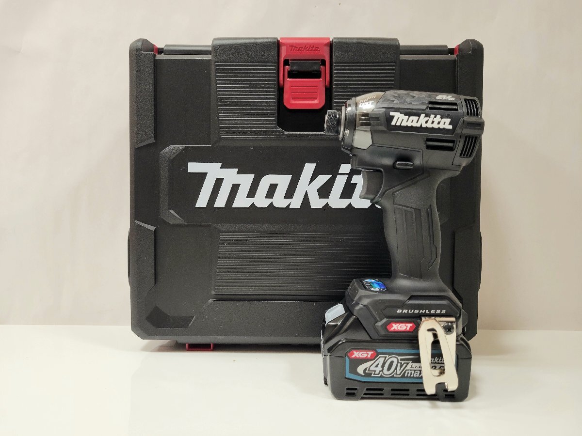 ★【未使用保管品】　マキタ　makita　インパクトドライバ　TD002GRDXB　電動工具　ブラック　付属品有★004039_画像1