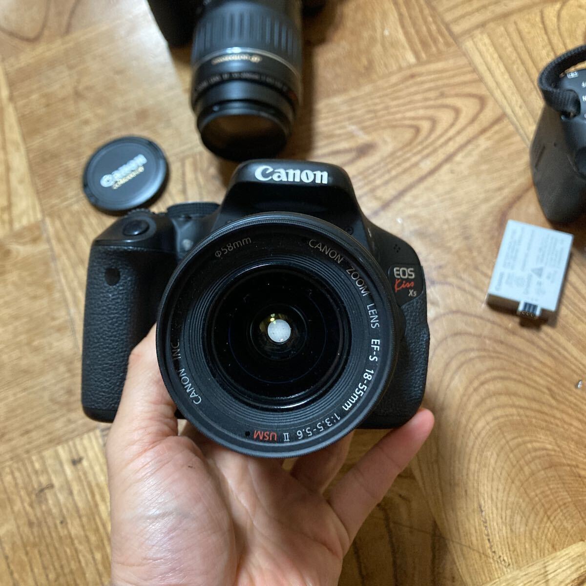 Canon 一眼レフ デジタルカメラ レンズ カメラ まとめ売りEOS 　Kiss　X5 X3_画像2